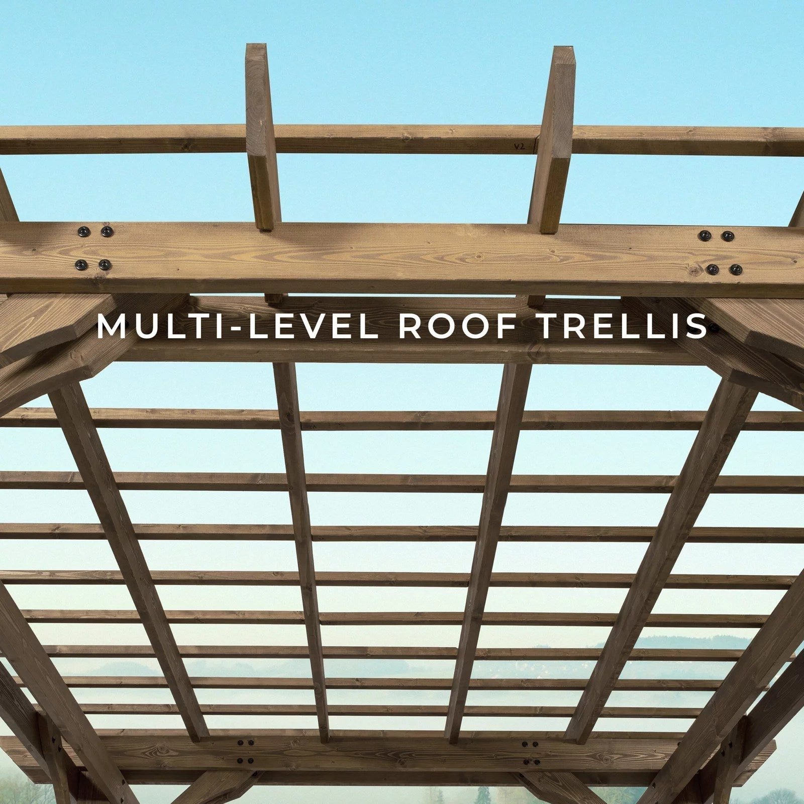 12×10 fairhaven pergola, rustic finish 12×10 fairhaven pergola, rustic finish
