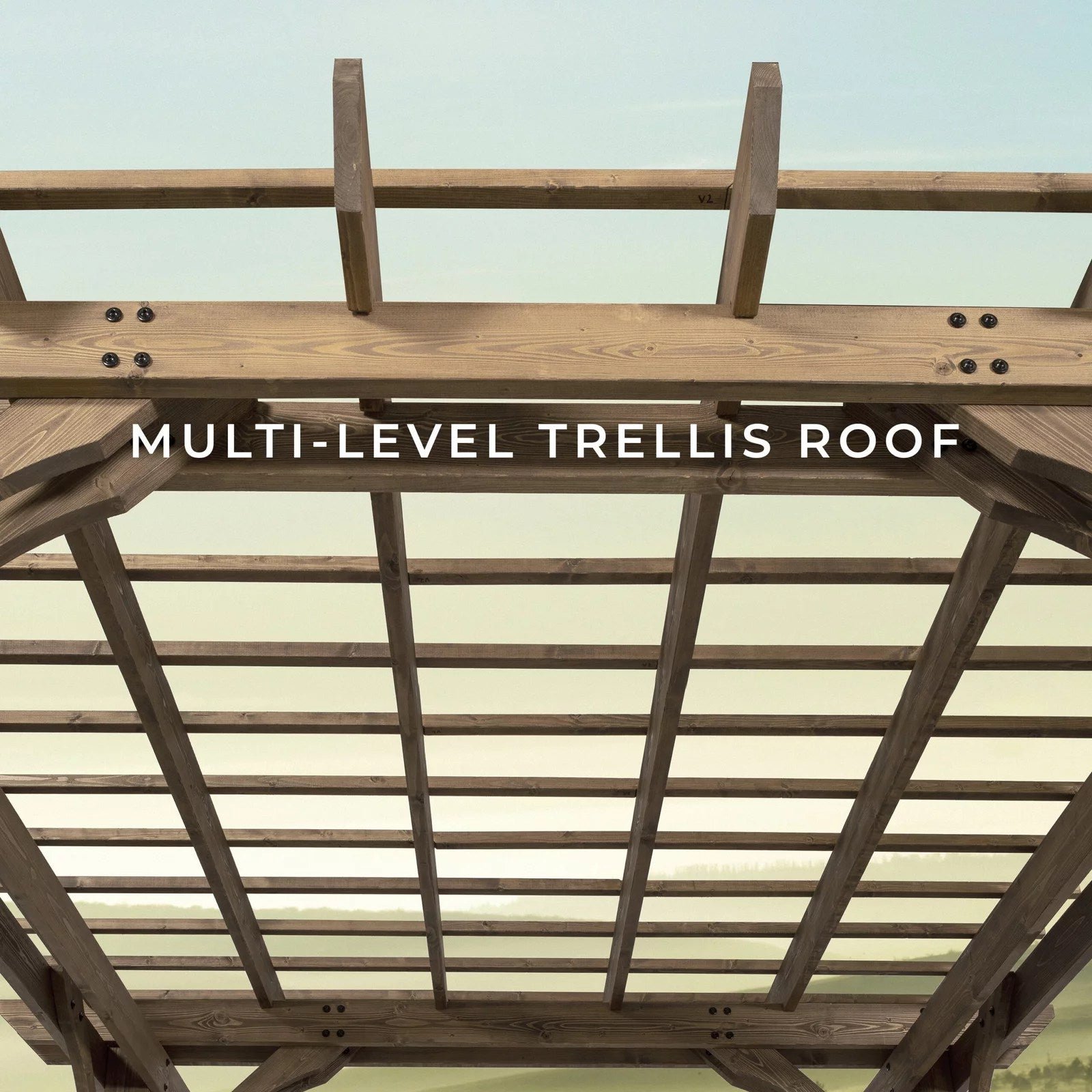 14×10 fairhaven pergola rustic finish 14×10 fairhaven pergola rustic finish
