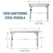 14x12 hawthorne traditional steel pergola with sail shade soft canopy 14x12 hawthorne traditional steel pergola with sail shade soft canopy