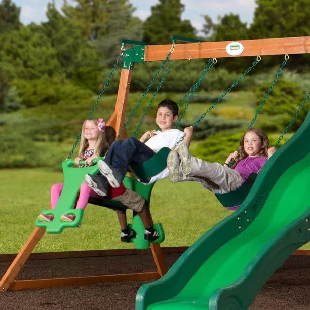backyard discovery shenandoah wooden swing set backyard discovery shenandoah wooden swing set
