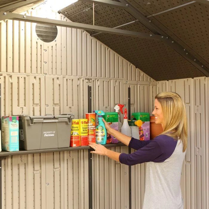 20 ft. w x 8 ft. d plastic storage shed