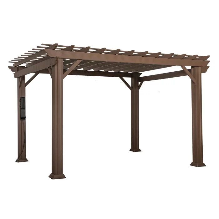 backyard discovery 12 ft. x 10 ft. steel traditional pergola backyard discovery 12 ft. x 10 ft. steel traditional pergola