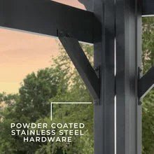 14x10 stratford traditional steel pergola with sail shade soft canopy 14x10 stratford traditional steel pergola with sail shade soft canopy