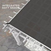 14x12 hawthorne traditional steel pergola with sail shade soft canopy 14x12 hawthorne traditional steel pergola with sail shade soft canopy