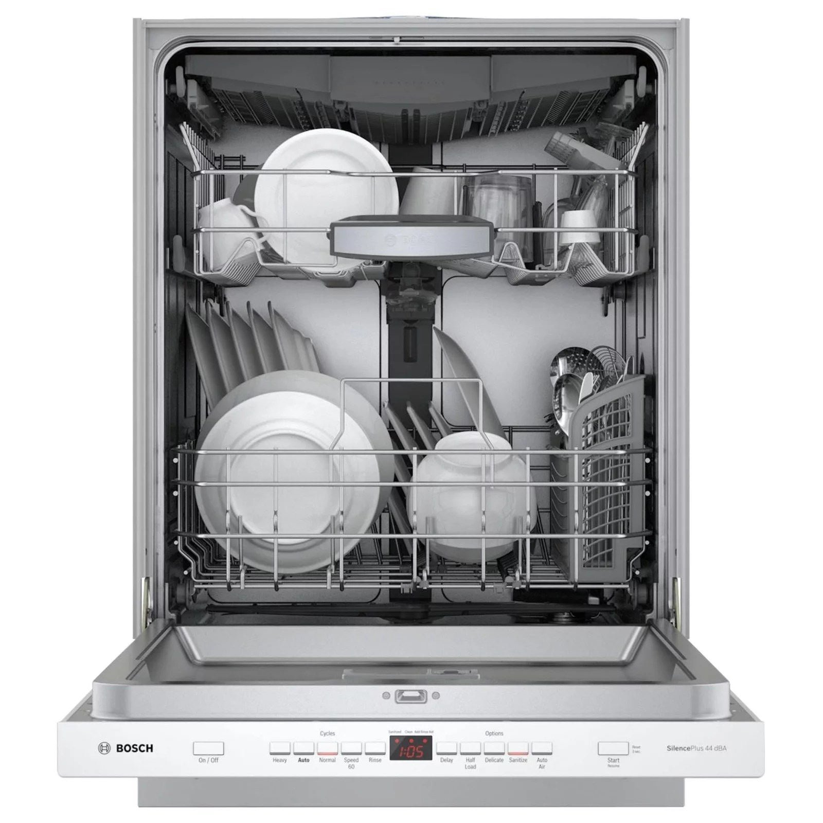 bosch 500 series 24″ white built in dishwasher shpm65z52n bosch 500 series 24″ white built in dishwasher shpm65z52n